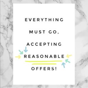 CLOSET CLEAROUT | ACCEPTING REASONABLE OFFERS